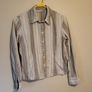 Mizzen+Main Women's Striped Button-Down Blouse
